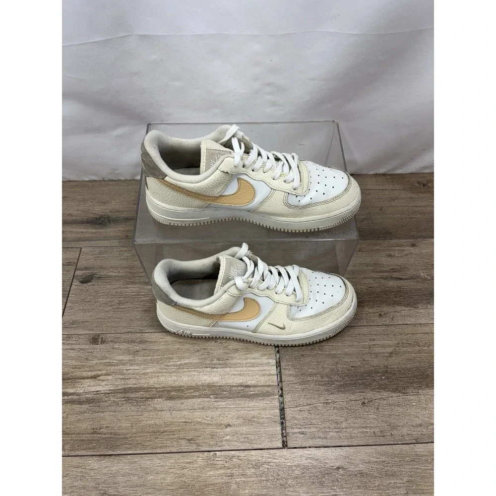 NIKE AIR FORCE 1 LOW 07 COCONUT MILK-SESAME-LIGHT BONE DX8953-100 Woman's 8.5